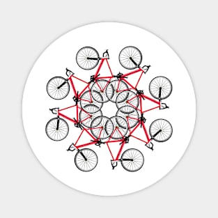 bicycle cycle of bikes Magnet